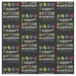 I Support Autism Awareness Love Understand Puzzles Fabric