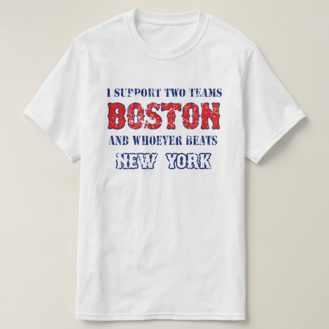 I support Boston funny Baseball t shirt