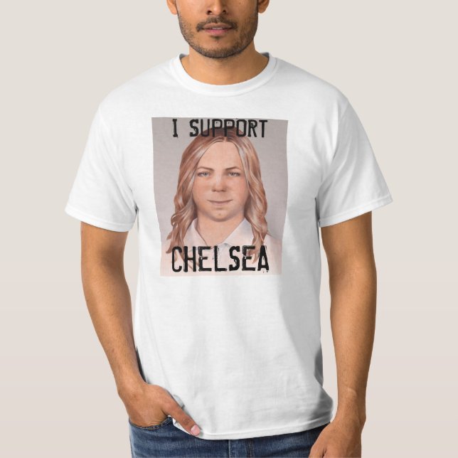 I Support Chelsea Manning T-Shirt (Front)