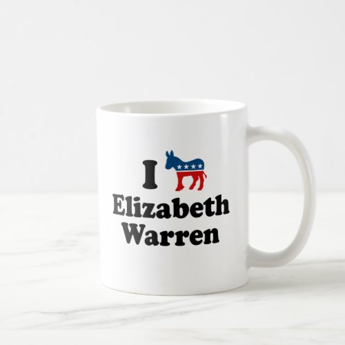 I SUPPORT DEMOCRAT ELIZABETH WARREN _png Coffee Mug