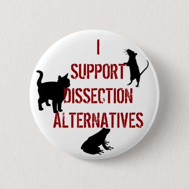I Support Dissection Alternatives Pinback Button (Front)