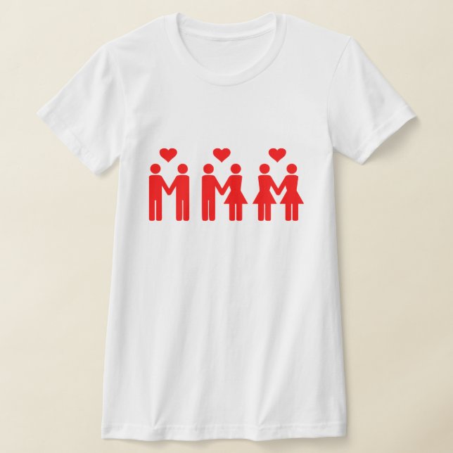 I SUPPORT EQUAL MARRIAGE T-Shirt (Laydown)