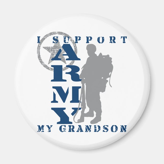 I Support Grandson 2 - ARMY Magnet (Front)