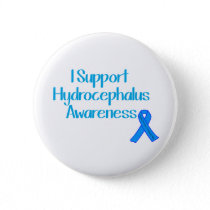 I Support Hydrocephalus Awareness Button