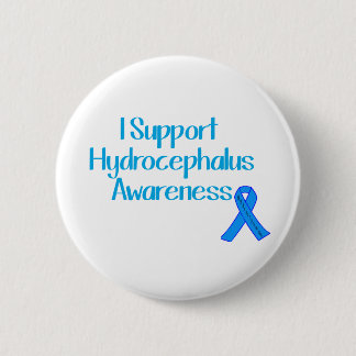I Support Hydrocephalus Awareness Button