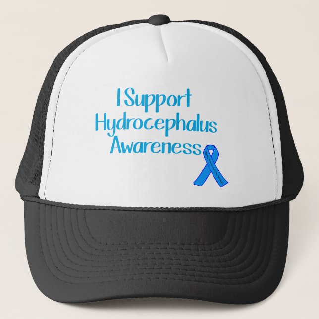 I Support Hydrocephalus Awareness Trucker Hat (Front)