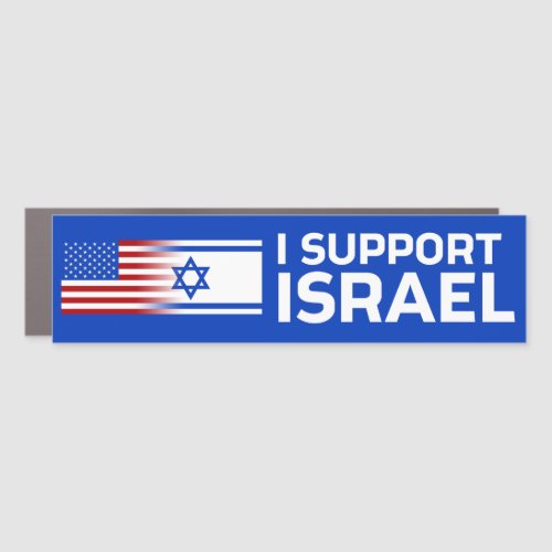 I Support Israel Bumper Car Magnet