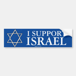 I Support Israel Bumper Stiker Sticker