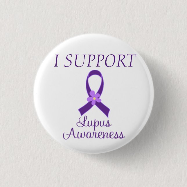 I SUPPORT Lupus Awareness Button (Front)