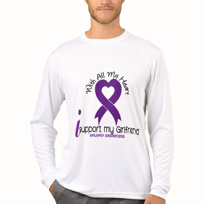 I Support My Girlfriend Epilepsy T Shirts
