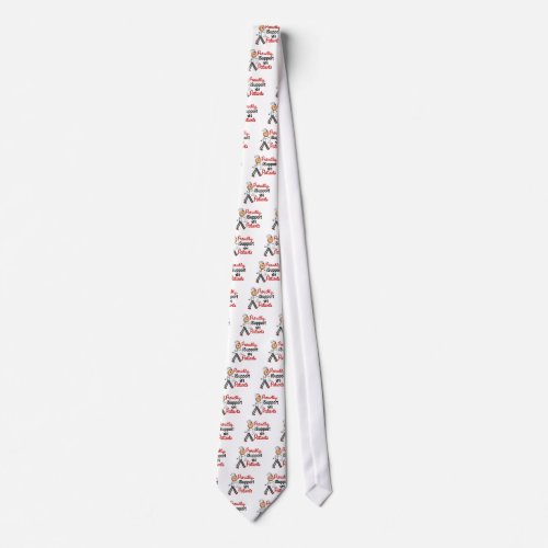 I Support My Patients SFT Bone  Lung Cancer Neck Tie
