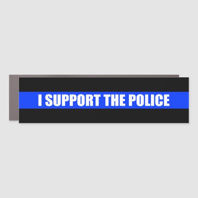 I Support My Police Car Magnet (Front)