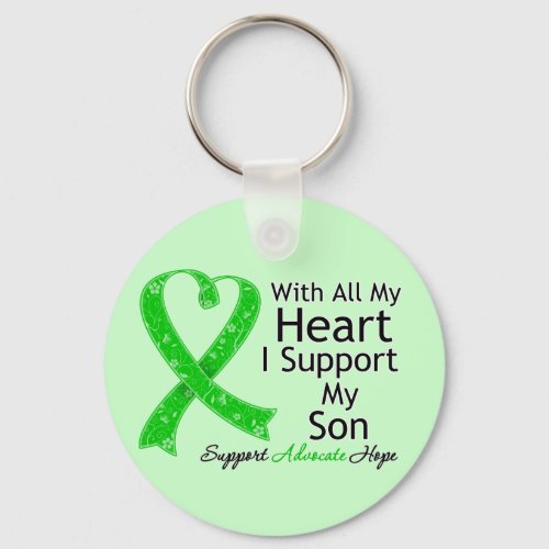 I Support My Son All My Heart Keychain