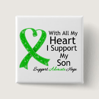I Support My Son All My Heart Pinback Button