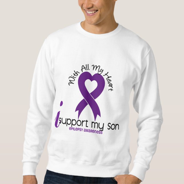 I Support My Son Epilepsy Sweatshirt (Front)