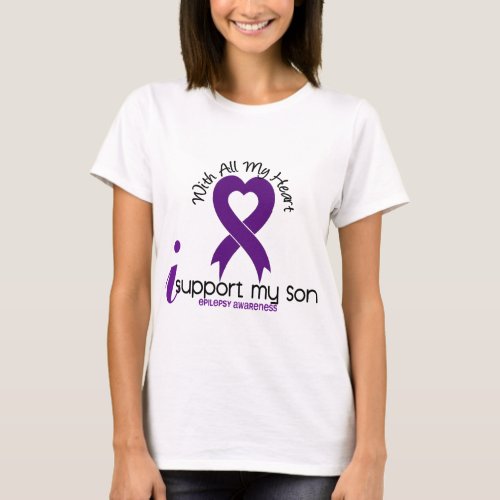 I Support My Son Epilepsy T_Shirt