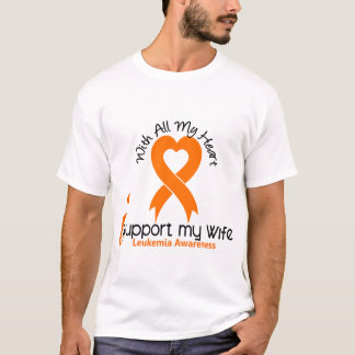 I Support My Wife Leukemia T-Shirt