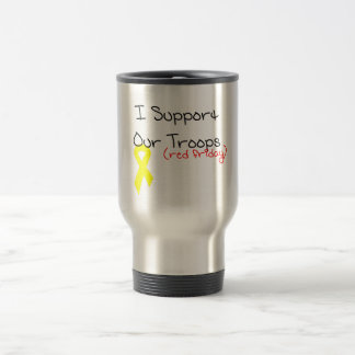 I Support Our Troops Travel Mug