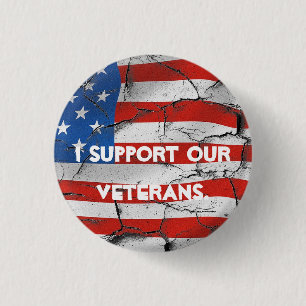 I SUPPORT OUR VETERANS AMERICAN FLAG PIN