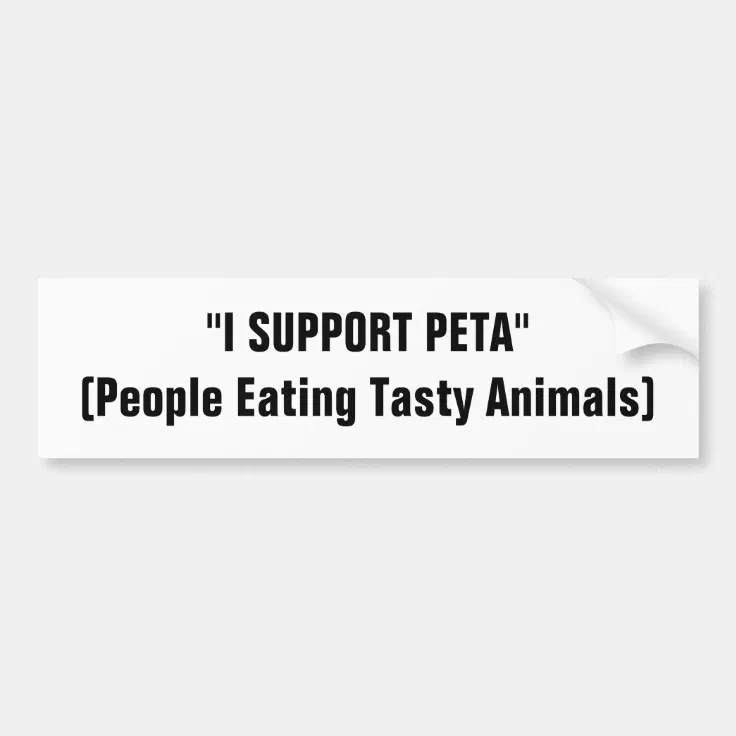 I SUPPORT PETA