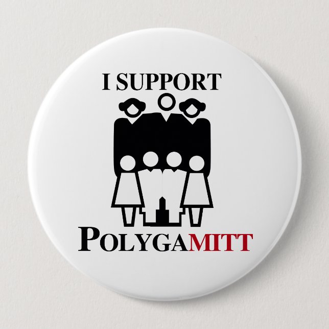 I support Polygamitt.png Pinback Button (Front)