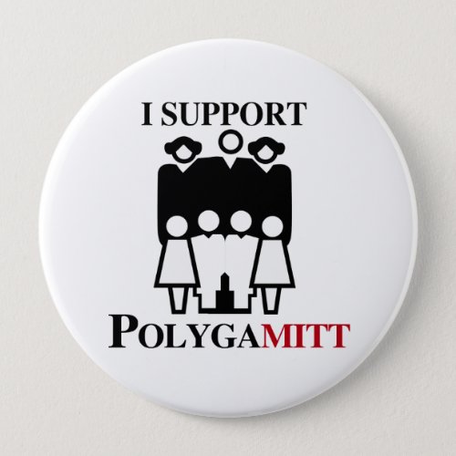 I support Polygamittpng Pinback Button