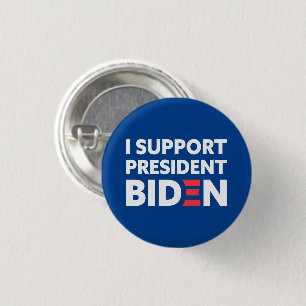 I Support President Biden Custom Color Blue Button