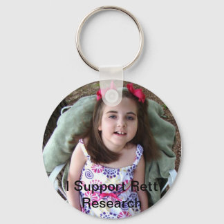 I Support Rett Research Keychain