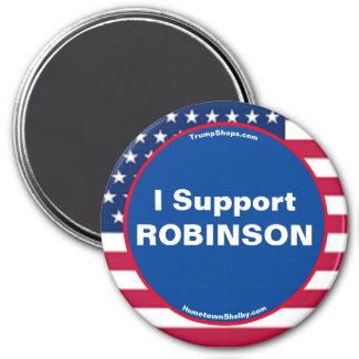 I Support ROBINSON Refrigerator Magnet