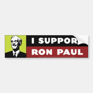 I Support Ron Paul - Neon Bumper Sticker