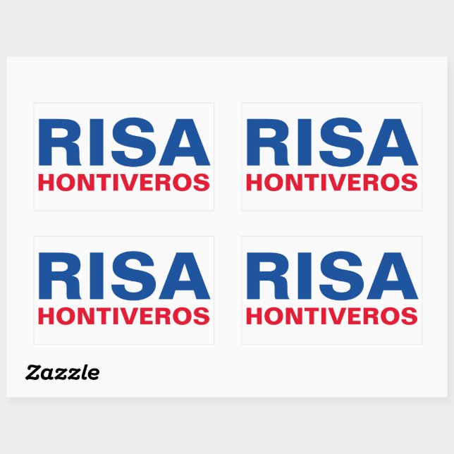 I Support Senator Risa Hontiveros CUSTOMIZABLE Rectangular Sticker (Sheet)