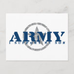 I Support Son - ARMY Postcard
