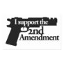 I support the 2nd amendment rectangular sticker