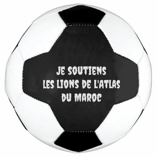 I_support the Lions_atlas_Morocco Soccer Ball