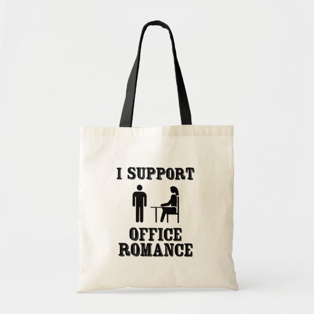 I Support The Office Romance Tote Bag (Front)
