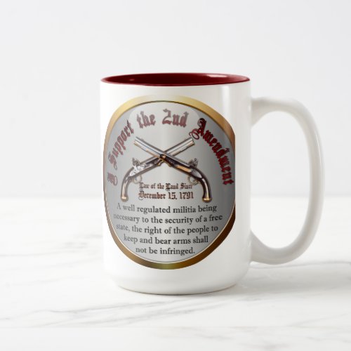 I Support the Second Amendment Two_Tone Coffee Mug