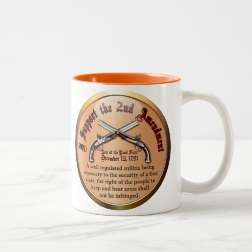 I Support the Second Amendment Two_Tone Coffee Mug