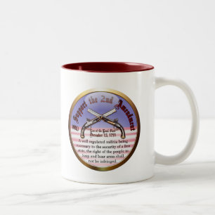 I Support the Second Amendment Two-Tone Coffee Mug