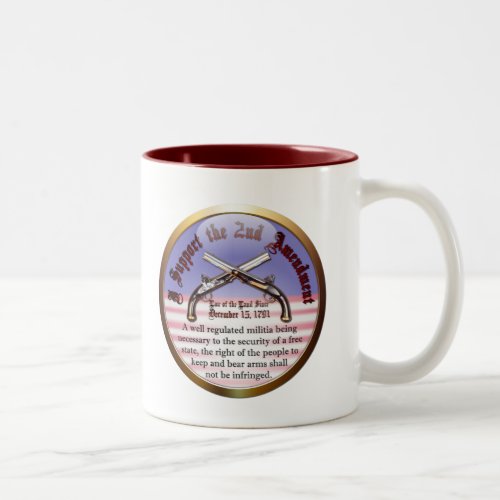 I Support the Second Amendment Two_Tone Coffee Mug