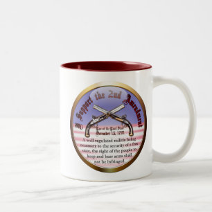 I Support the Second Amendment Two-Tone Coffee Mug