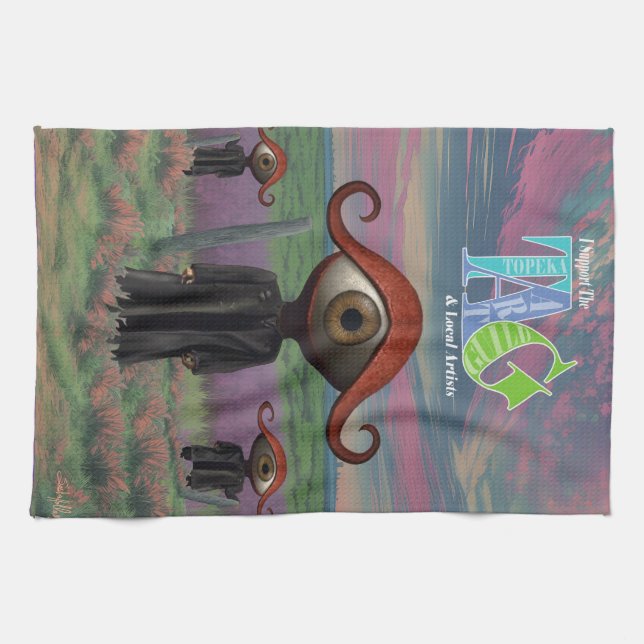 I support the Topeka Art Guild Design Apron Kitchen Towel (Horizontal)