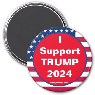 I Support TRUMP 2024 Refrigerator Magnet