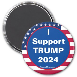 I Support TRUMP 2024 Refrigerator Magnet