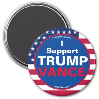 I Support TRUMP VANCE Refrigerator Magnet