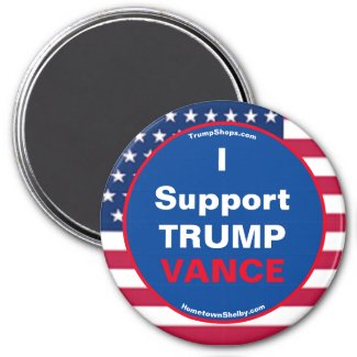 I Support TRUMP VANCE Refrigerator Magnet