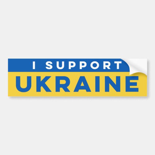 I Support Ukraine Bumper Sticker