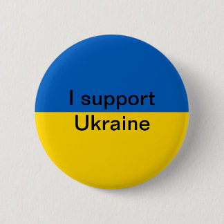 I support Ukraine Pinback Button