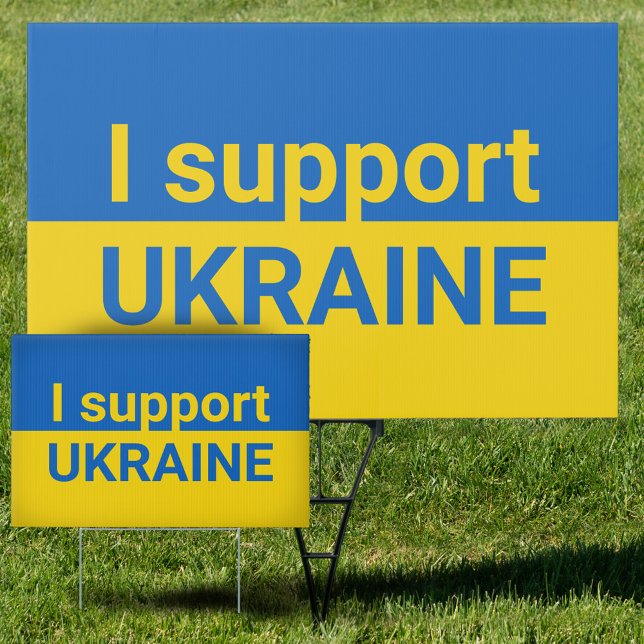 I support Ukraine Yard Signs (Creator Uploaded)