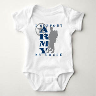 I Support Uncle 2 - ARMY Baby Bodysuit