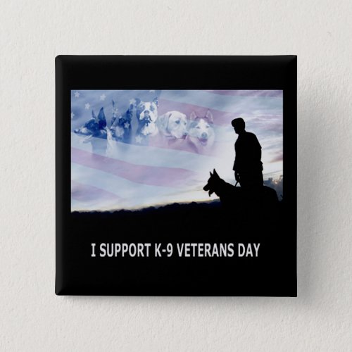 I Support Veterans Day Button